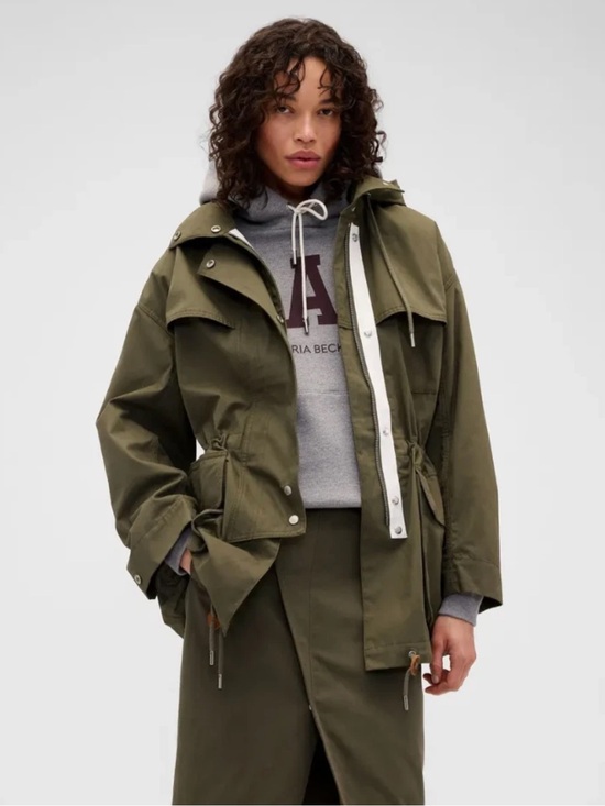 Victoria Beckham Jackets & Blazers - Gap × Victoria Beckham Collab Green Cotton Parka Jacket size Small/ Medium NWT